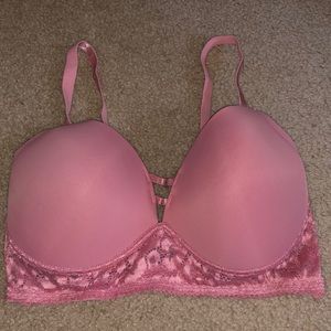 BEBE  Pink Lace Bra - Size 36DD